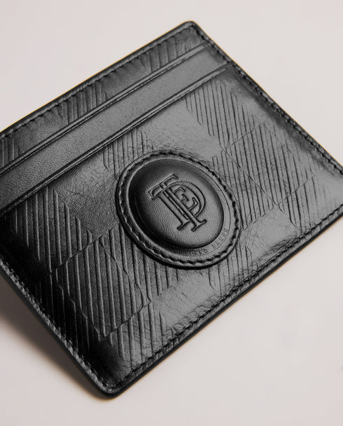 <P>House Check Leather Embossed Cardholder</P>